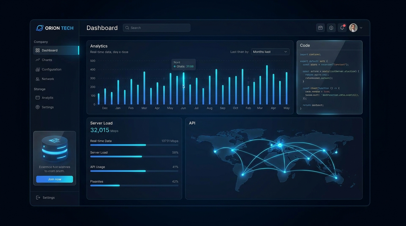 Modern SaaS dashboard interface